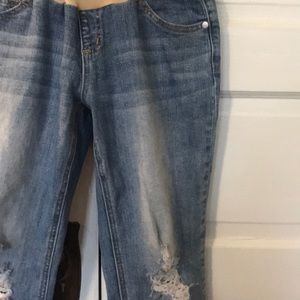 Indigo Blue Maternity Jeans Full Panel EUC
